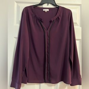 Women’s XL Purple Calvin Klein Blouse